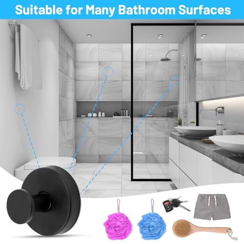 AMAZOPEN Heavy Duty Suction Cup Hooks - Removable Shower Towel Hooks