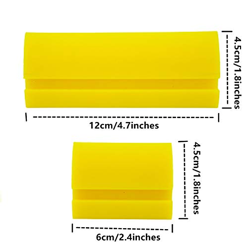 ECOmorning 2-Piece Mini Squeegee Set - Soft Silicone for Windows & Showers