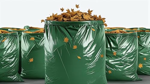55 Gallon Heavy Duty Green Trash Bags, 2 Mil, 38" x 58" (2-Pack)