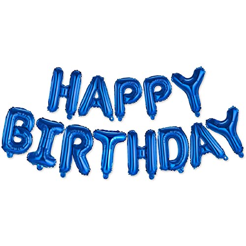 Happy Birthday Balloon Banner Kit | 16 Inch Foil Letters for Parties