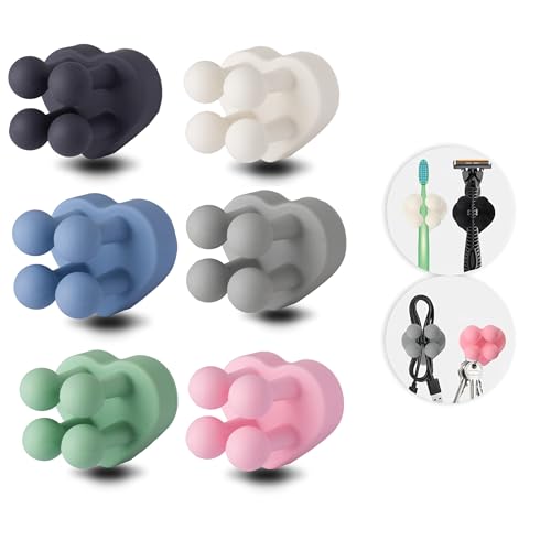 Heart-Shaped Waterproof Silicone Toothbrush Holder - Multi-Function Wall Hook