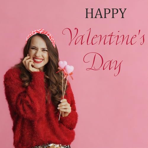 CURASA Valentine's Day Knotted Headbands Set - 3PCS Red Heart Hair Accessories