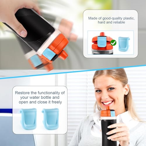 2pcs Replacement Lid Clip, Bottle Clasp for Gatorade GX (Light Blue)