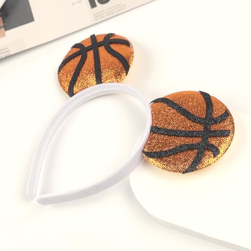 Doneace Basketball Glitter Sports Headband Game Day Hair Accessory