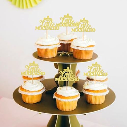 24Pcs Little Muchacho Cupcake Toppers - Mexico Fiesta Party Picks