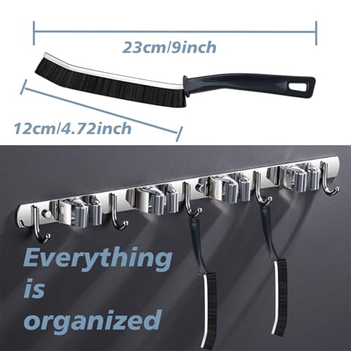 CUNGLIN Crevice Cleaning Brush - Long Handle Narrow Gap Scrubber for Bathroom, Kitchen & Car