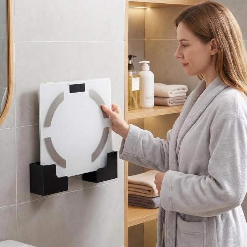 4 Pack Wall-Mounted Digital Weight Scale Holder - Space-Saving Organizer