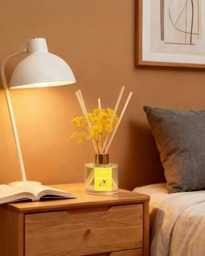 Caokaasm Lemon Verbena Reed Diffuser Set - 3.38 fl oz Home Fragrance