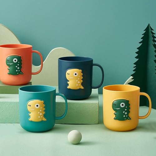Cute Yellow Dinosaur Toothbrush Cup - Portable Drinking Holder