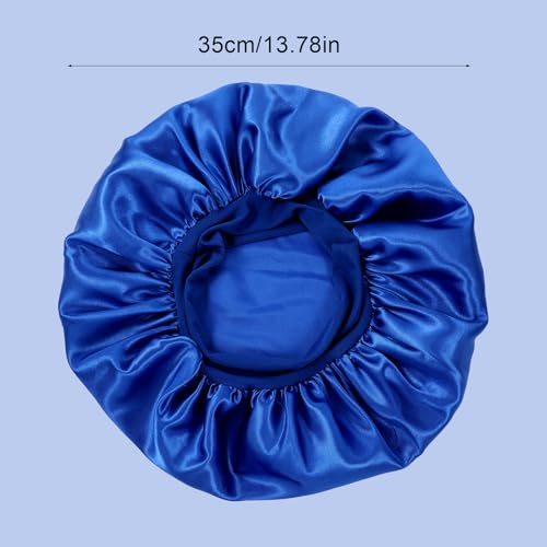 Sibba 2 Pcs Satin Sleep Bonnet for Curly Hair Locs and Braids