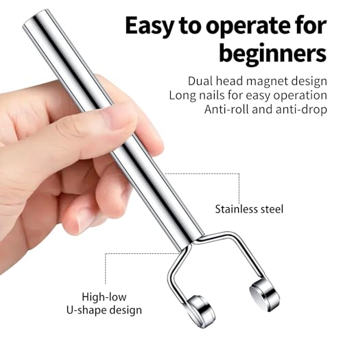3 in 1 Cat Eye Nail Magnet Stick Y Shape Double Head Manicure Tool