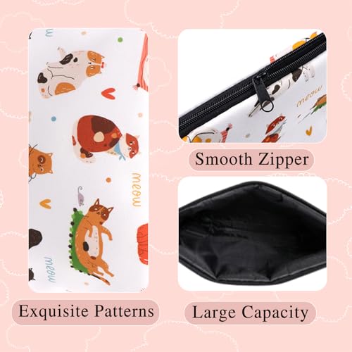 Cat Travel Toiletry Bag and Makeup Organizer for Women