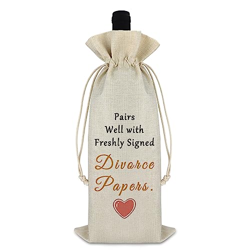 Inspirational Divorce Wine Bag - New Beginning Gift for Men & Women