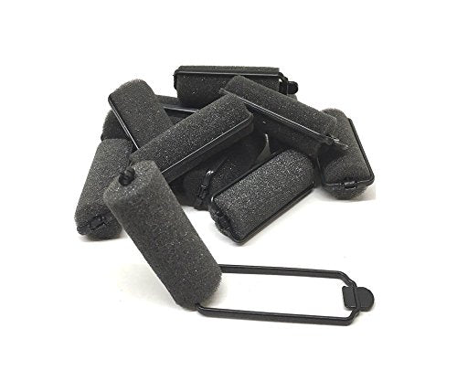 THE UM24 12-Piece Small Foam Sponge Hair Rollers for Short Hair