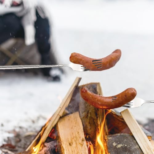 Leopacat Telescopic BBQ Fork & Marshmallow Roasting Stick