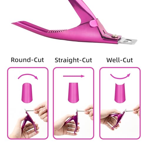 Yaya Acrylic False Nail Clipper with Length Measurement Magnets