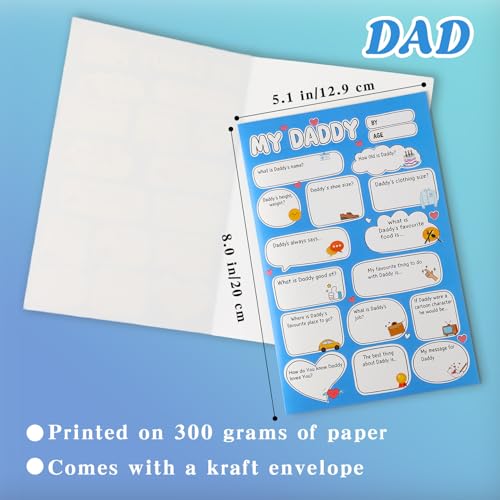 DIY Father's Day Card Kit for Kids - Personalized Memory Journal