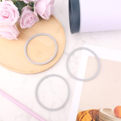 4pcs Gasket Replacement for Owala 40oz Tumbler, Silicone O Ring Water Bottle Ring Seal Lid Gasket Replacement Parts Accessories Compatible with Owala 40oz Stainless Steel Cup (Grey)