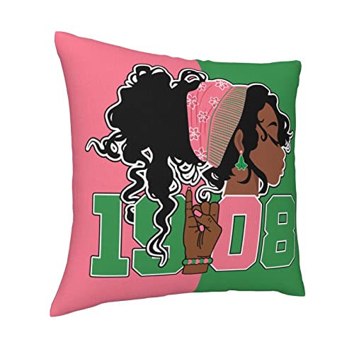 Sorority Gifts Pillow Cover 18x18 White - Double-Sided Coklyirt