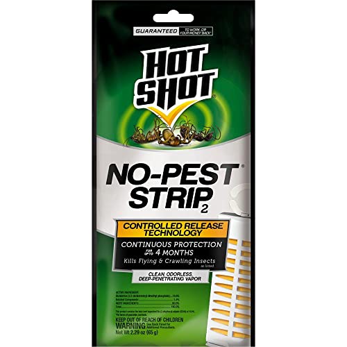Hot Shot No-Pest Strip - Kills Flying & Crawling Insects (6-Pack)