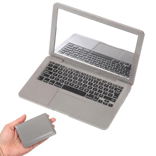 Mini Laptop Pocket Mirror - Foldable Compact Travel Makeup Mirror