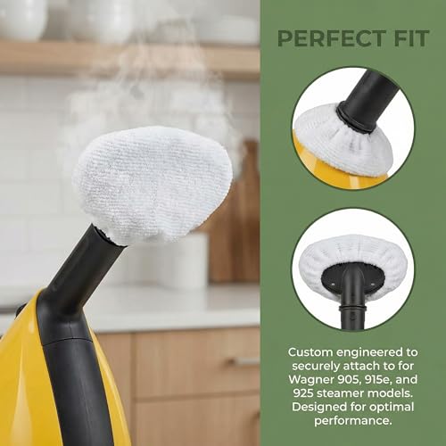 6-Pack Terry Cloth Bonnet Covers for Wagner 905, 915e, 925 Steamers