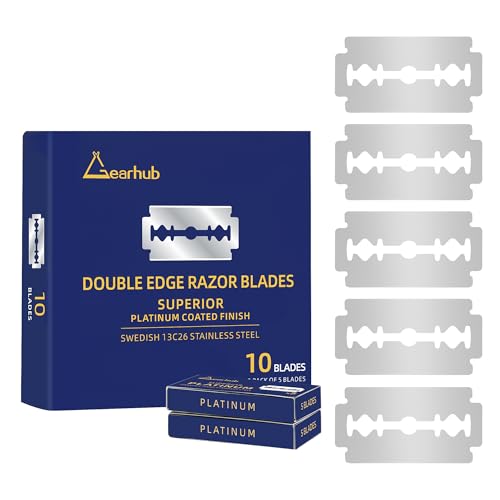 Gearhub Double Edge Safety Razor Blades 10 Count - Stainless Steel