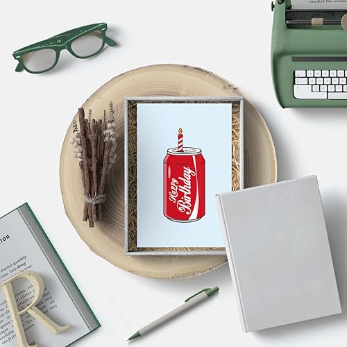 Funny Coke Birthday Card - Soda Bottle Greeting for Soda Lovers