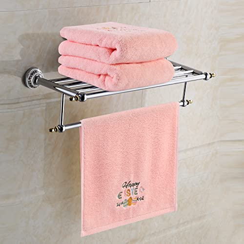 Quera 2-Pack Embroidered Easter Hand Towels, 100% Cotton, 14" x 29"