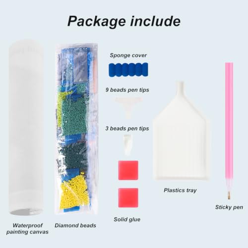 5D Diamond Art Painting Kit - Magic Hat Design, 12x12 Inch
