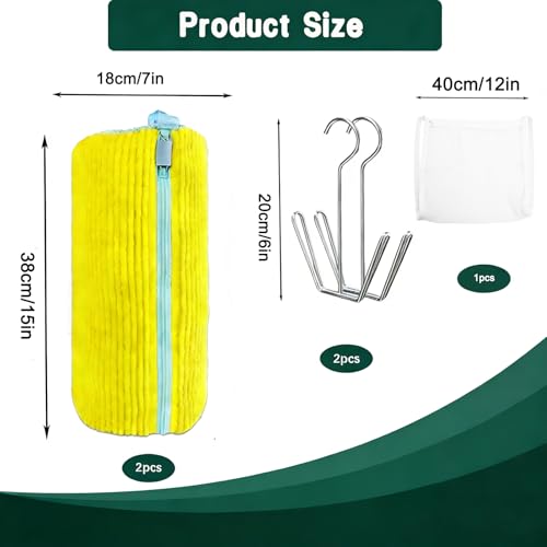 Shoe Washing Machine Bag Set - 2 Reusable Bags & Drying Racks
