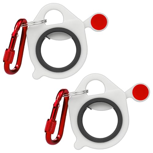 Reusable Zip Tie Holder Clips - 2-Pack ABS Plastic Carabiners
