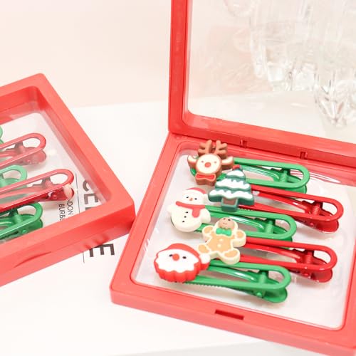 SEMSOIIO 5-Piece Cute Metal Hair Clips Set for Women and Girls