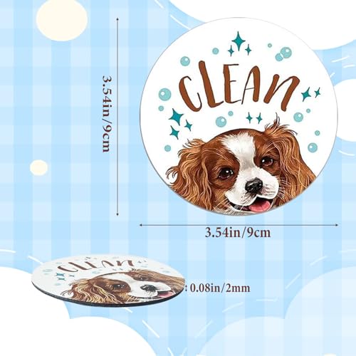Puppy Pattern Clean Dirty Dishwasher Magnet - IVICOO