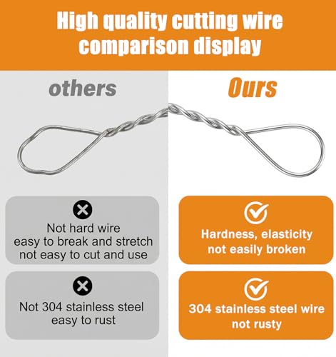 10 Pcs Stainless Steel Cheese Cutter Wire Replacement Set