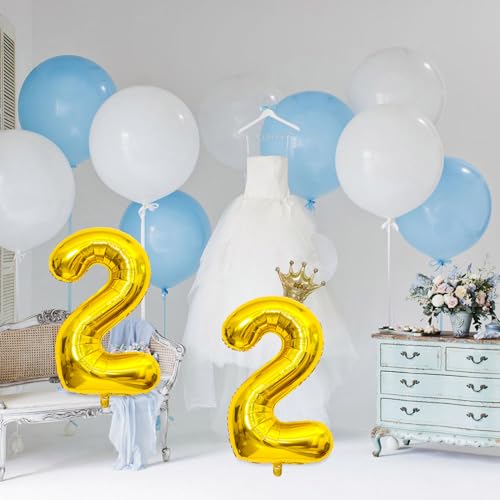 32 Inch Gold Number 14 Crown Balloon Set for 14th Birthday Party and Anniversary