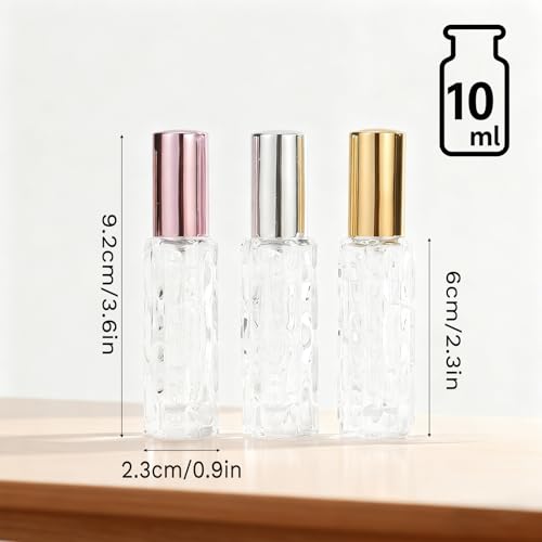 IVICOO Refillable Travel Perfume Atomizer Bottle - 10ml Fine Mist Cologne Sprayer