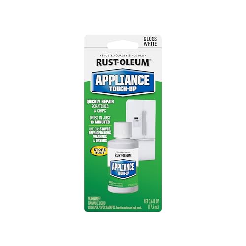 Rust-Oleum Appliance Touch-Up Paint, White, 0.6 Fl Oz - Quick Dry