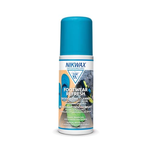 Nikwax Footwear Refresh Cleaner for Active Shoes & Sneakers - Deodorizing & Cleaning Solution