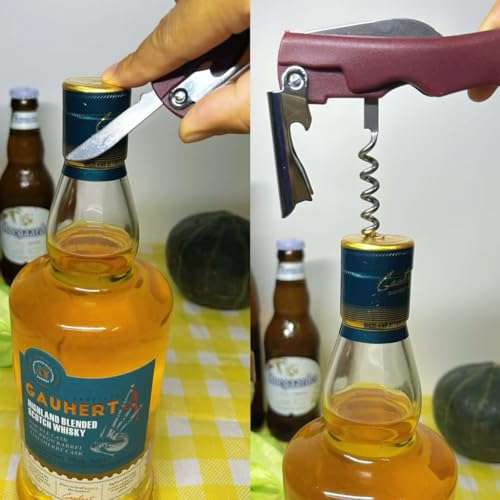 Professional Dual Function Bottle Opener with Ergonomic Grip