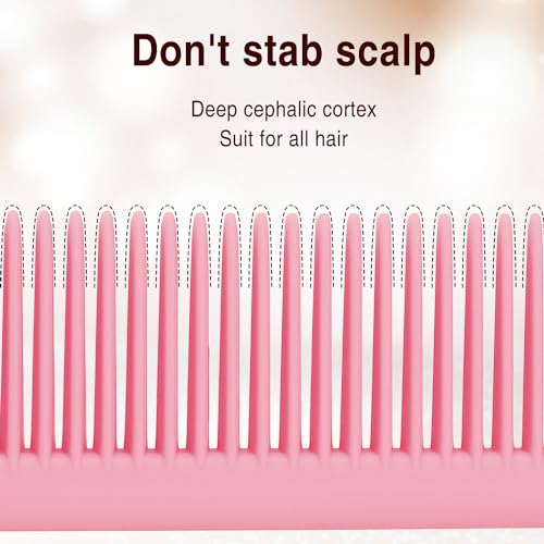 Patelai 3-Piece Rat Tail Comb Set - 9 Inch Plastic Pintail Teasing Combs