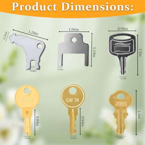 12-Pack Universal Paper Towel & Toilet Paper Dispenser Replacement Keys