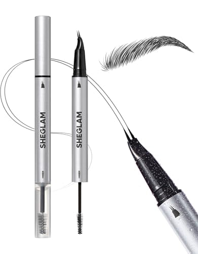 SHEGLAM Real Flow Laminating Brow Pen - Ebony 2-in-1 Eyebrow Gel