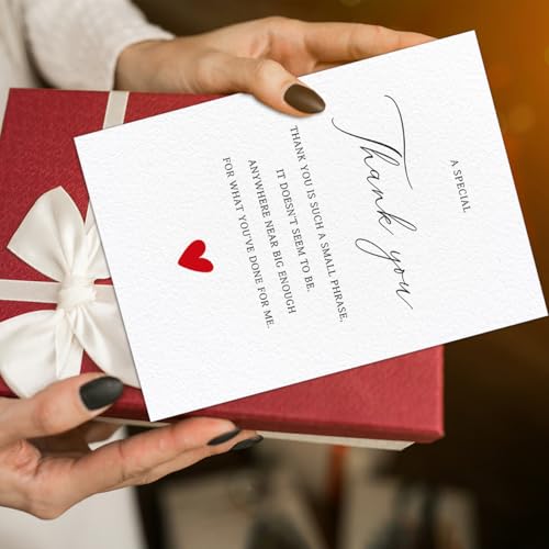 Elegant Thank You Card for Weddings, Showers & Business