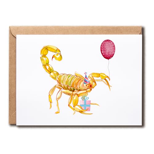 Scorpio Zodiac Birthday Greeting Card - Funny Star Sign Card (5x7)