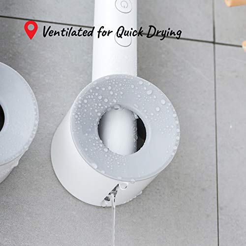 Wall-Mounted Electric Toothbrush Holder - Grey Space-Saving Organizer
