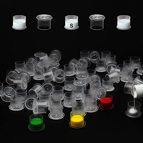 WZPB Tattoo Ink Caps #11 Small Pigment Cups with Base 300pcs