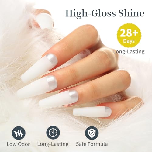 Jodsone 15ml White Gel Nail Polish Soak Off LED Long Lasting