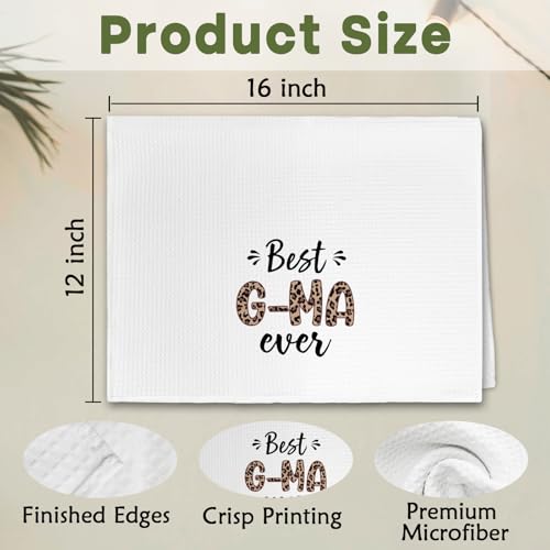 Leopard Kitchen Towels for Grandma - 16x24 Inch Gift Set