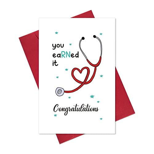 Cute Nurse Graduation Card - RN Congratulations Greeting Card
